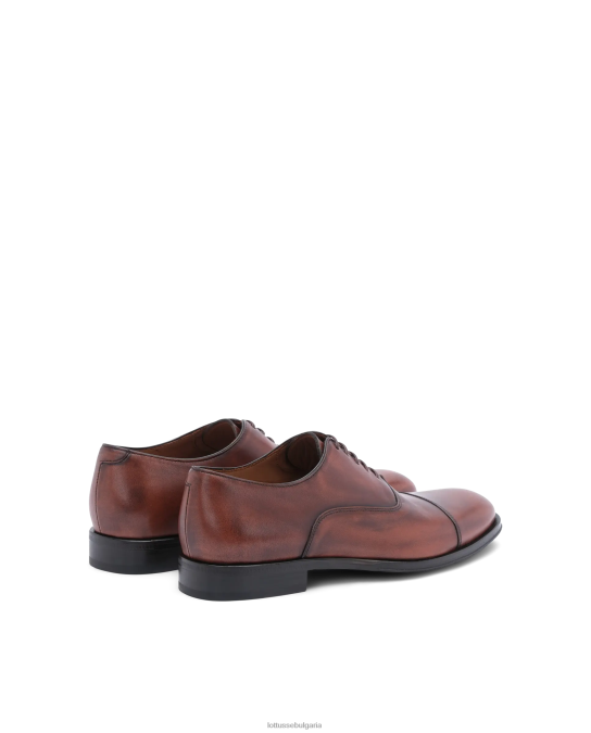 кафяво Lottusse мъже lenox brush off calf oxford F64VD137